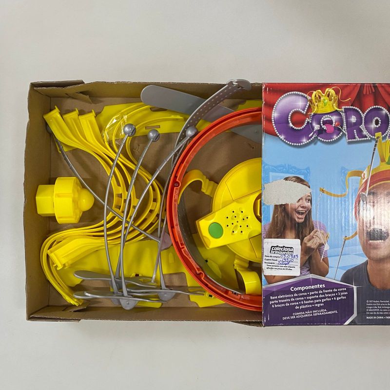 Hasbro Gaming Brinquedo Jogo Coroa Maluca, Amarelo/Laranja/Cinza