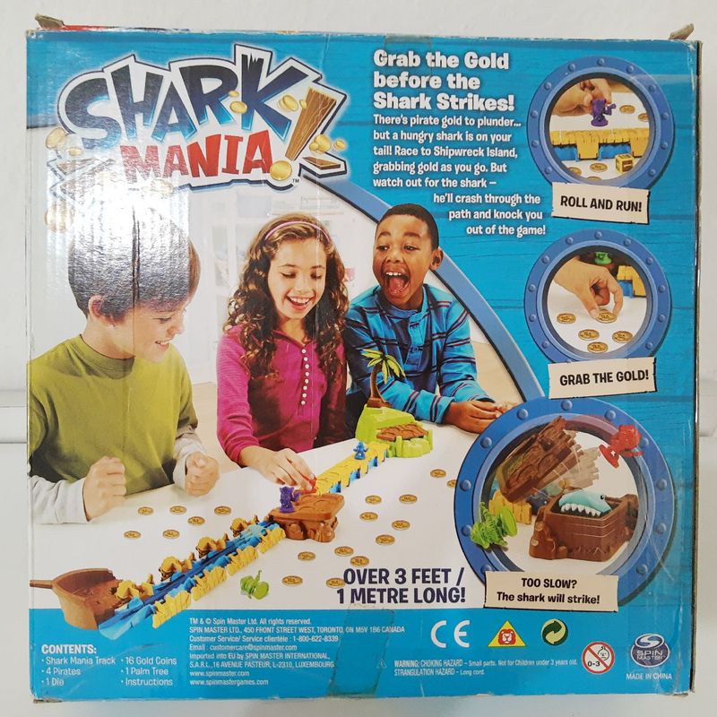 トップス shark mania Jogo de Tabuleiro- Shark Mania | Brinquedo Spin Master Usado