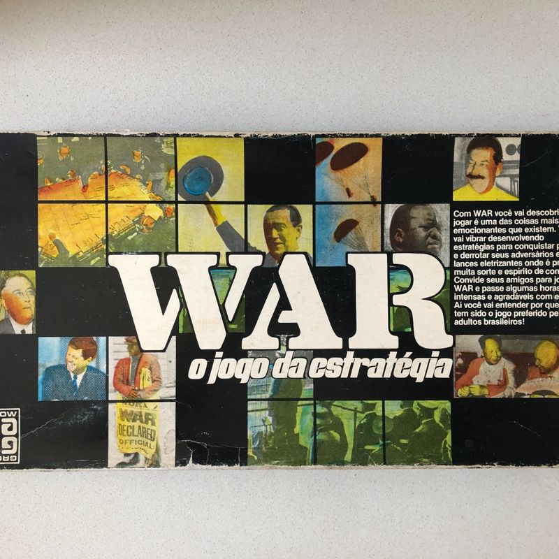 Jogo de Tabuleiro War Game Grow - Original Anos 70/80
