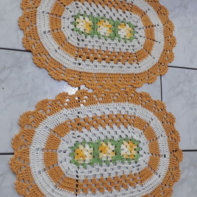 Tapetes de Croche Retangular Jogo de Cozinha 3 Peças | Móvel de Cozinha  Ateliê Elaynemor Nunca Usado 79204377 | enjoei