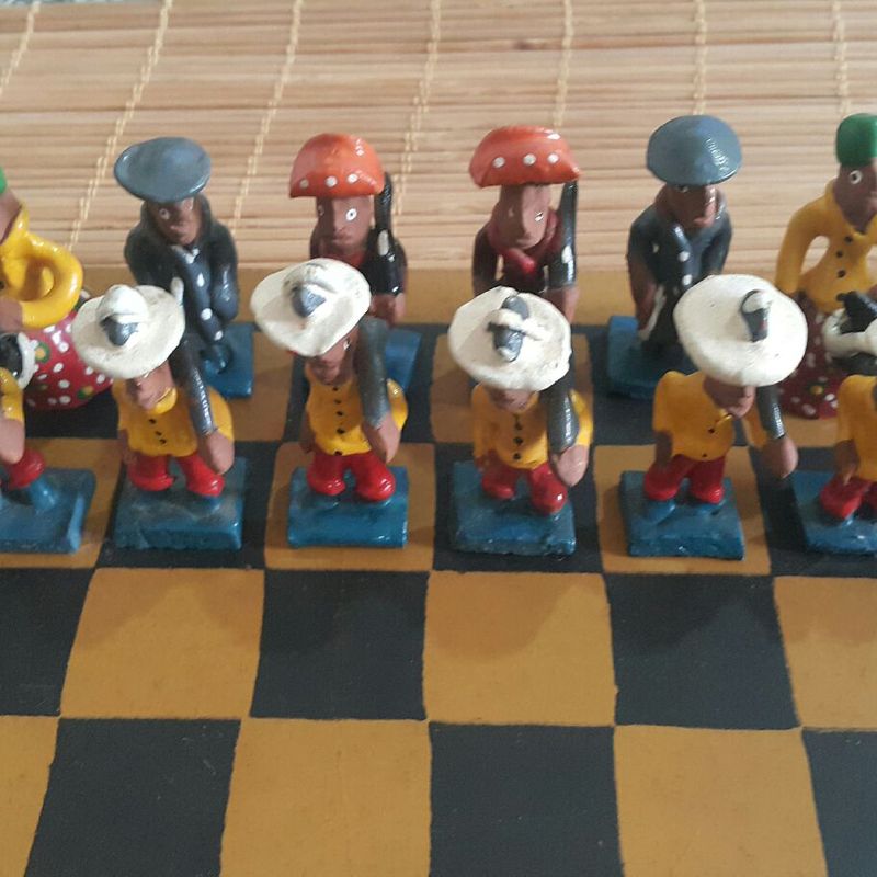 Jogo xadrez artesanal 28cm Caruaru - Pernambuco em Promoção na