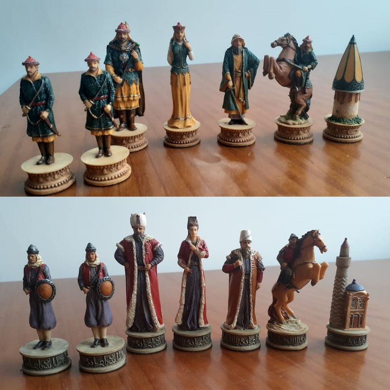 Jogo De Xadrez Medieval Grande