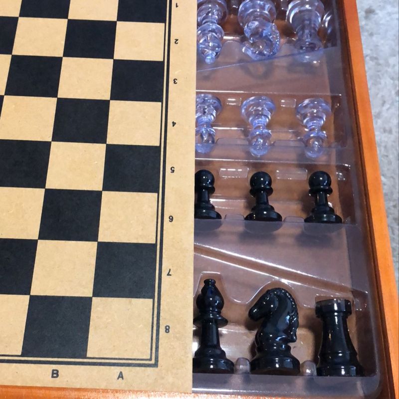 Jogo De Xadrez Para Iniciantes Peças Com Instruções - Nig