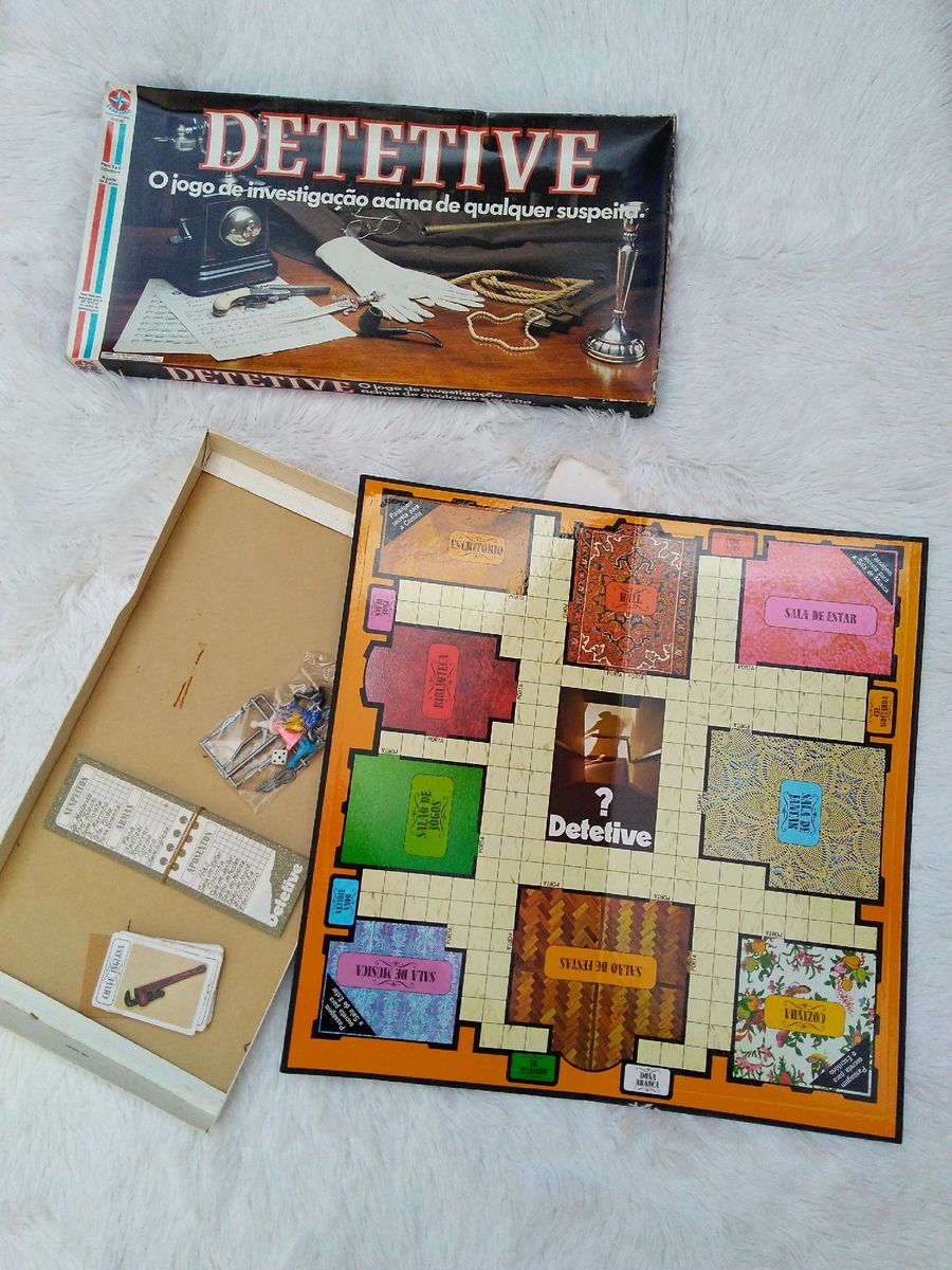 Jogo Detetive  Detetive, Anos 70, Infância