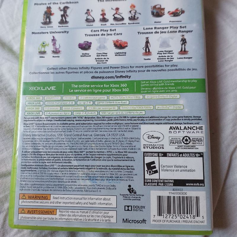 Jogo Disney Infinity Xbox 360, Jogo de Videogame Xbox 360 Usado 90126585