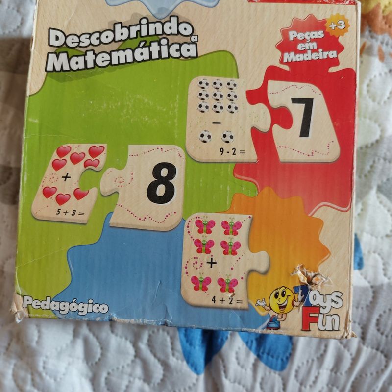 Jogo em Madeira - Abre e Fecha - Brincando com a Matemática