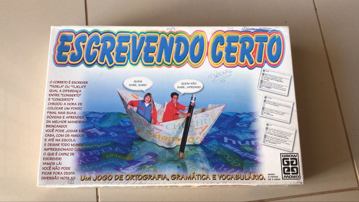 Jogo Escrevendo Certo | Brinquedo Grow Usado 43548469 | enjoei