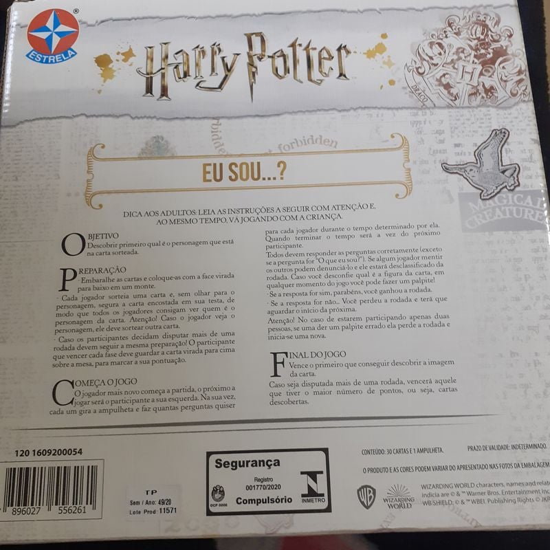 Jogo Eu Sou? Harry Potter - Estrela - Estrela