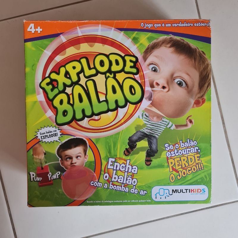 Bubble Gum Game Explode Balão Multikids - BR209 - Multilaser - Outros Jogos  - Magazine Luiza