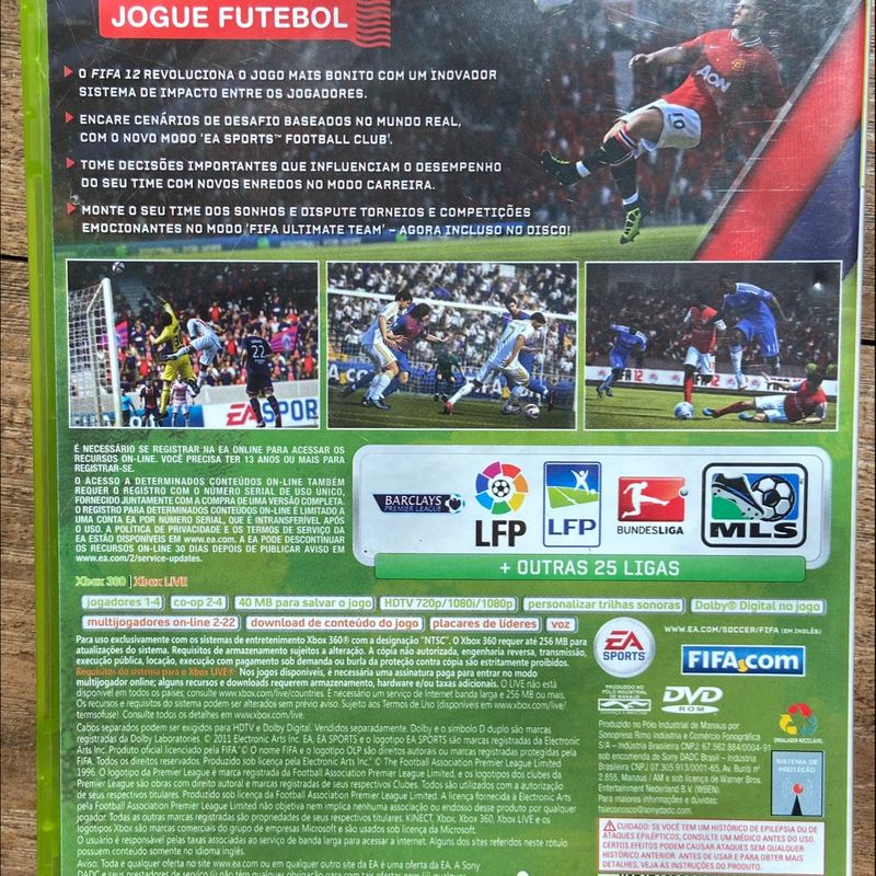 Jogo Fifa 12 - Ps3 Mídia Física Usado - Mundo Joy Games - Venda
