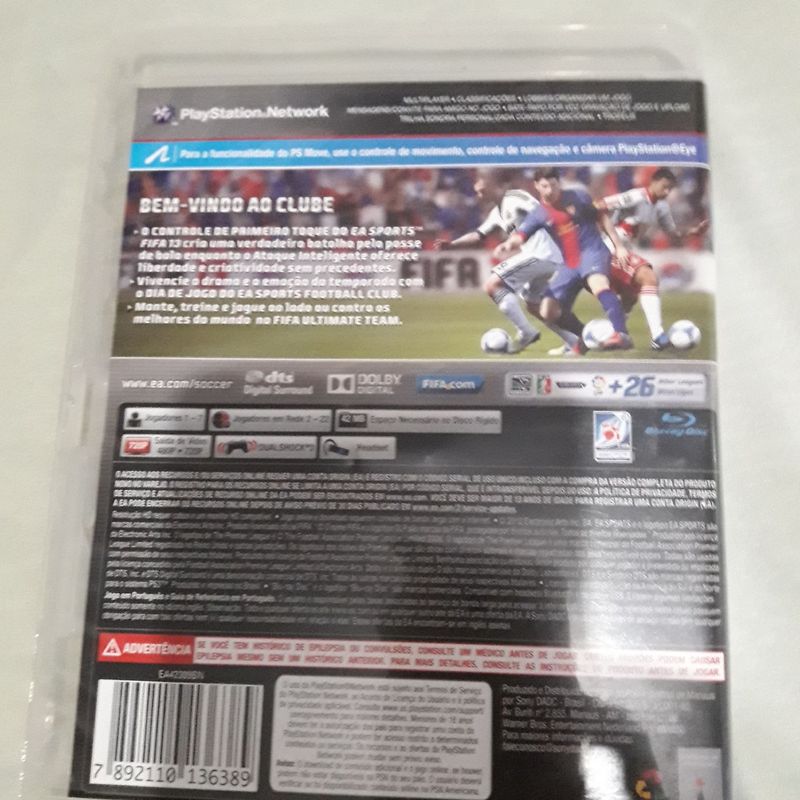 Jogo Fifa 13 para Ps3 | Jogo de Videogame Play Station Usado 81234633 |  enjoei