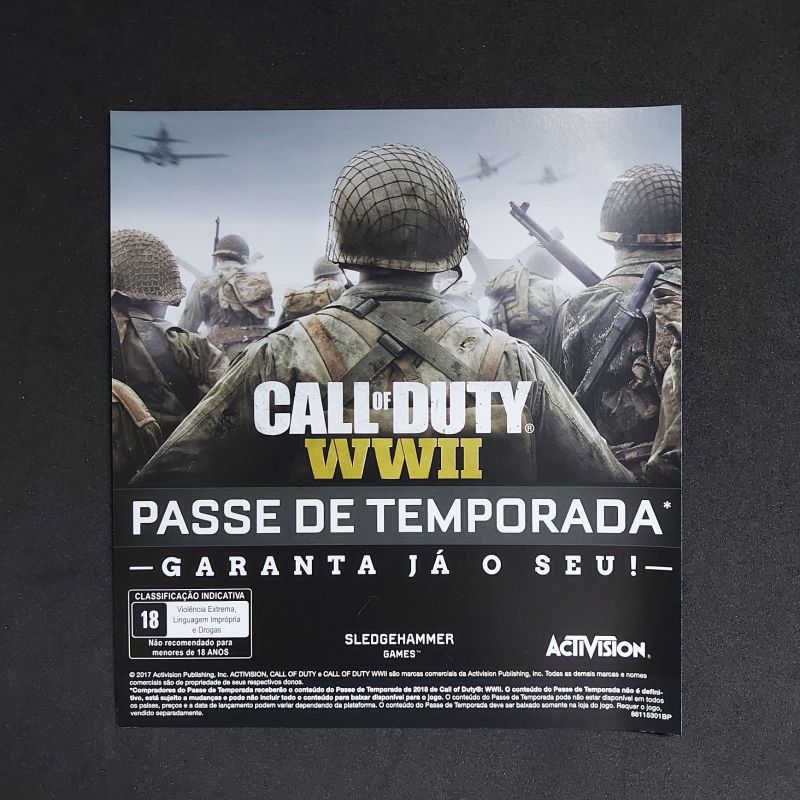 USADO: Jogo Call Of Duty WWII - Xbox One- Mídia Física- Excelente