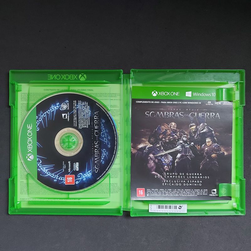Sombras de Guerra com Todas Dlcs Xbox One Midia Fisica, Jogo de Videogame  Xbox Nunca Usado 90644436