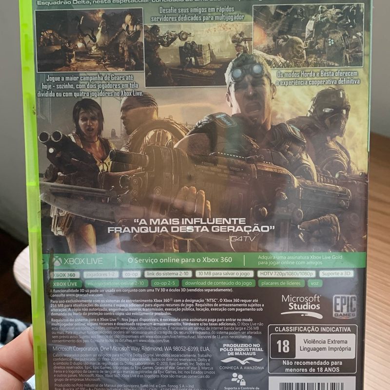 Jogo Gears of War 3 (Platinum Hits) - Xbox 360 - Loja Sport Games