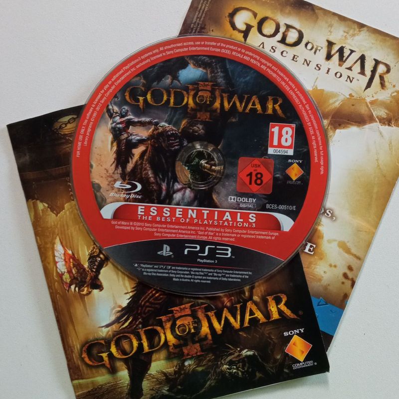 Jogo God Of War 3 Essencials Ps3 Original Mídia Física Seminovo | Jogo de  Videogame Ps3 Usado 88171902 | enjoei