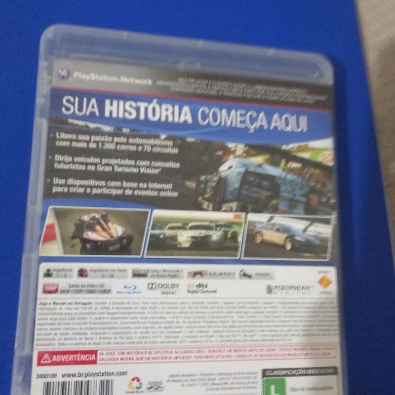 GRAN TURISMO 6  GAME DO PS3 E SEUS 1.200 CARROS NA GARAGEM 