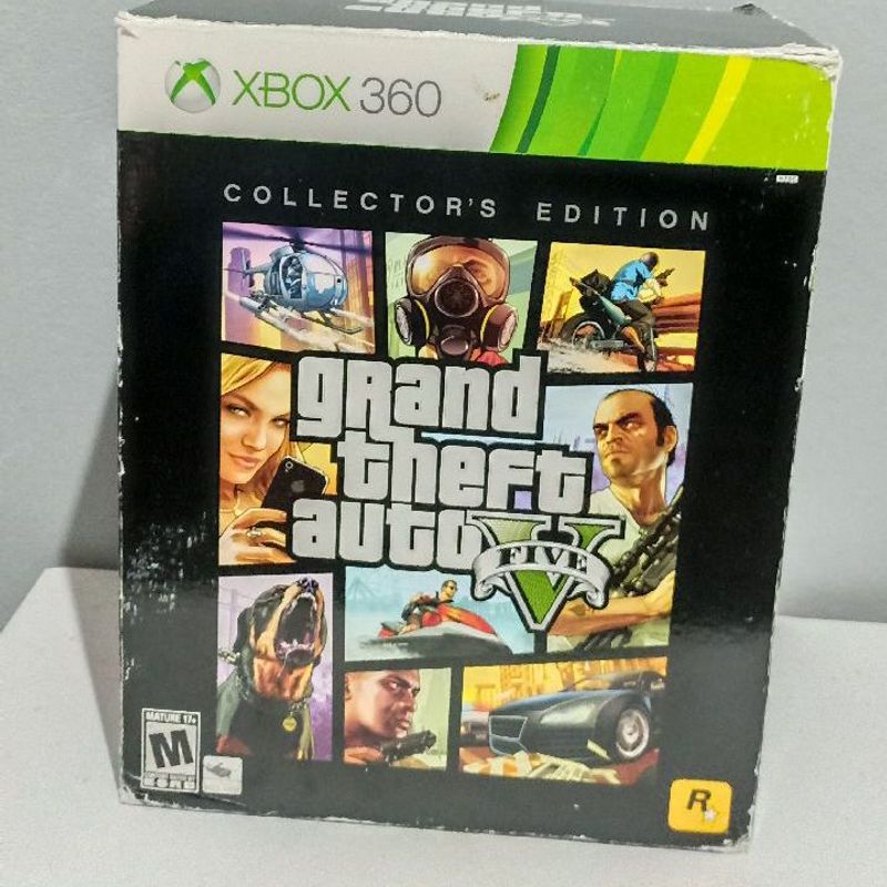 Jogo Gta 5 Collector'S Edition Xbox 360 Original, Jogo de Videogame Xbox  One Usado 87597681