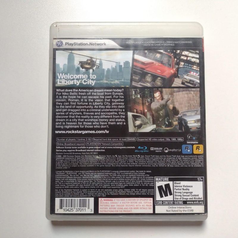Xbox 360 - Gta - Grand Theft Auto Iv | Jogo de Videogame Rockstar Usado  84673190 | enjoei