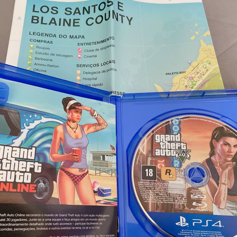 Gta 5 Gta V Ps4 Pronta Entrega Em Português Mídia Física - rokstar