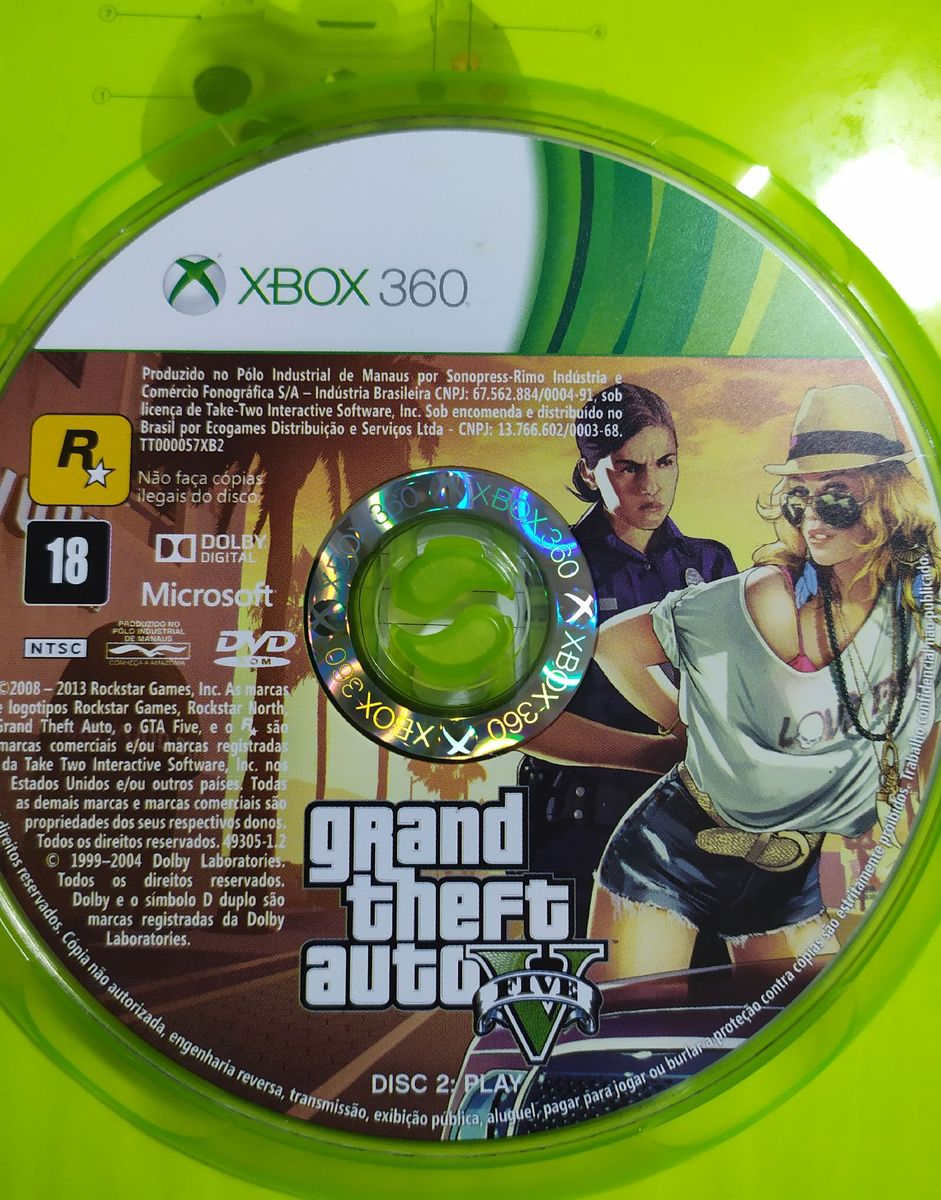 Jogo Gta V Xbox 360 Jogo de Computador Xbox 360 Usado 48862308 enjoei