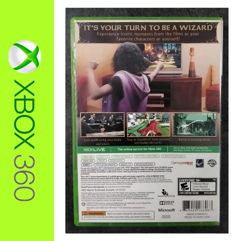 Harry Potter Para Kinect - Xbox 360 Mídia Física Usado - Mundo Joy