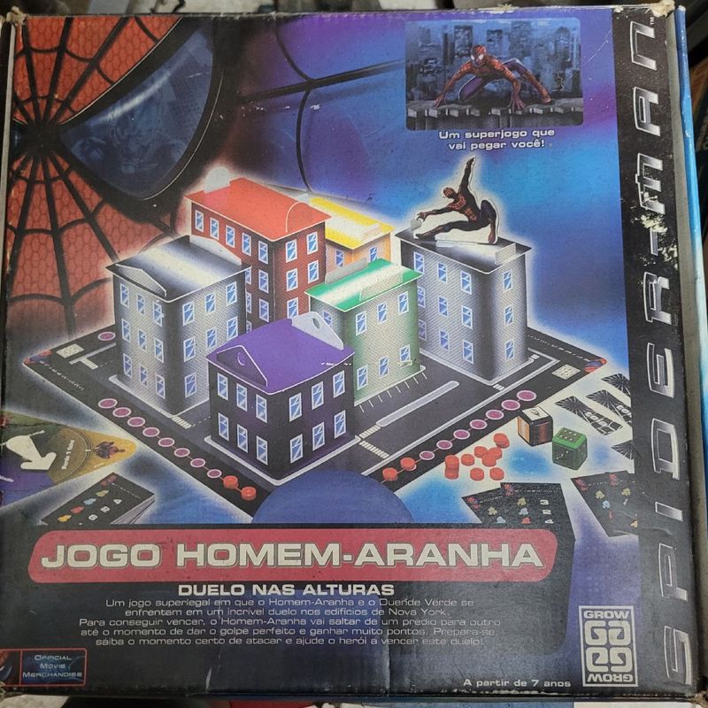 Jogo de Tabuleiro Homem Aranha