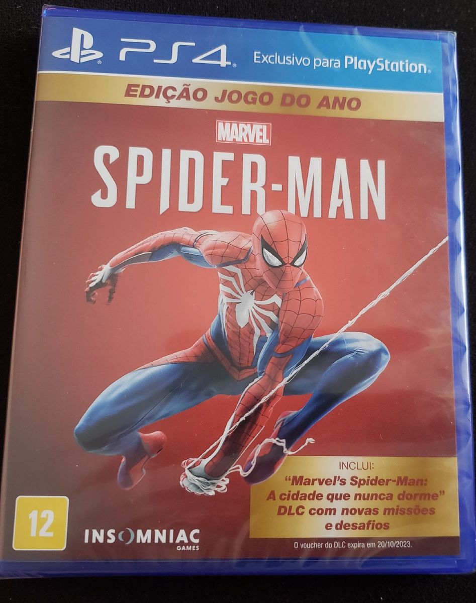 Spider Man edição jogo do ano PS4 LACRADO