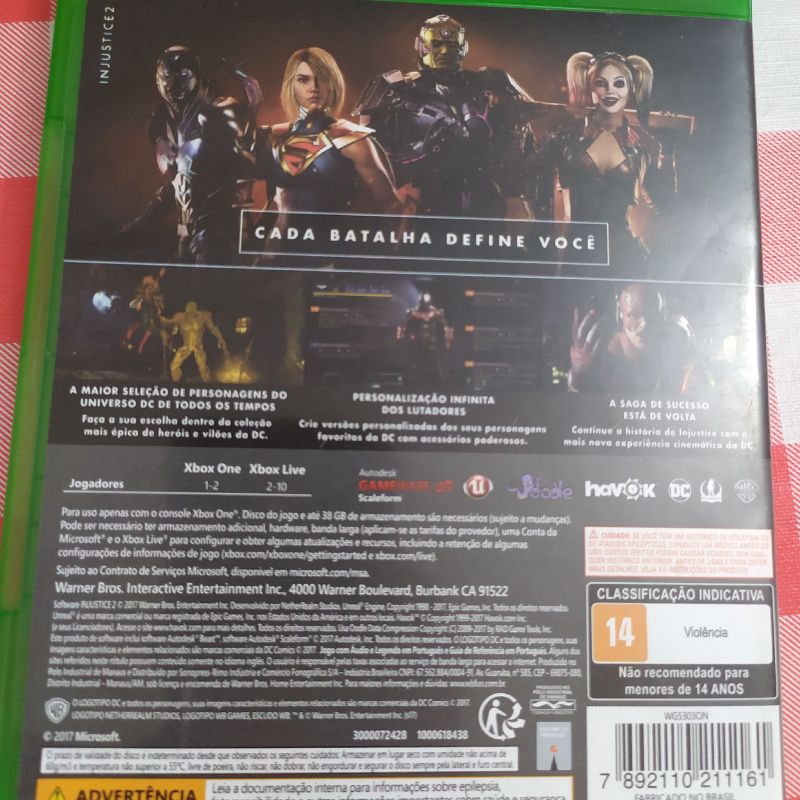 Injustice 2  Xbox One - Jogo Digital