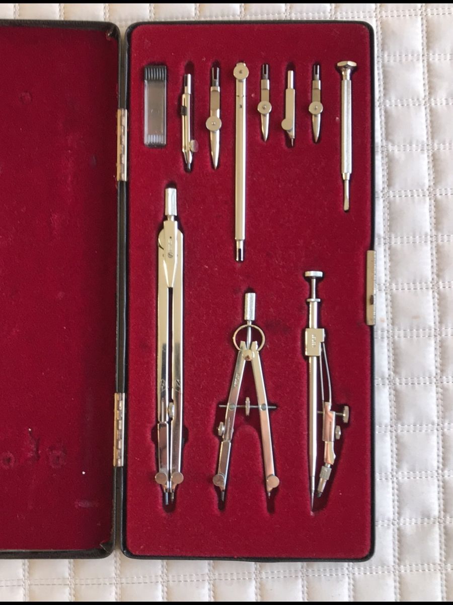 Jogo Kit Compasso Nestler para Desenho Tecnico | Produto Vintage e ...