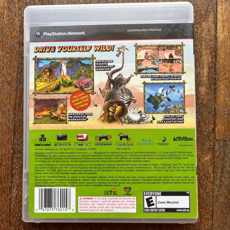 【極レア】【PS3】MADAGASCAR KARTZ【北米版】 Madagascar Kartz PS3 | Amazon.com.br