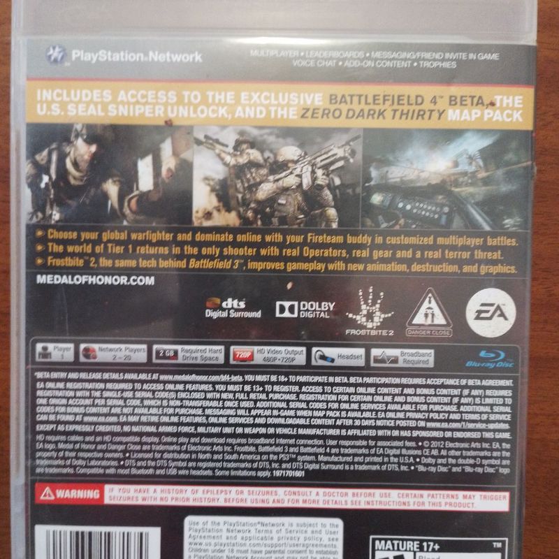 Jogo Medal Of Honor Warfighter Limited Edition Ps3, Jogo de Videogame Ea  Usado 86935918
