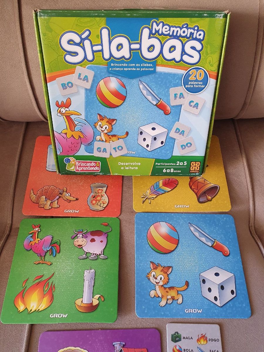 Jogo de Memória Sí-La-Bas - Grow - MP Brinquedos