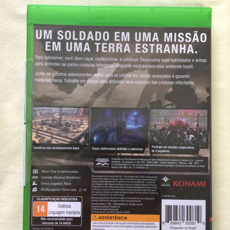 Jogo Metal Gear Survive Xbox One