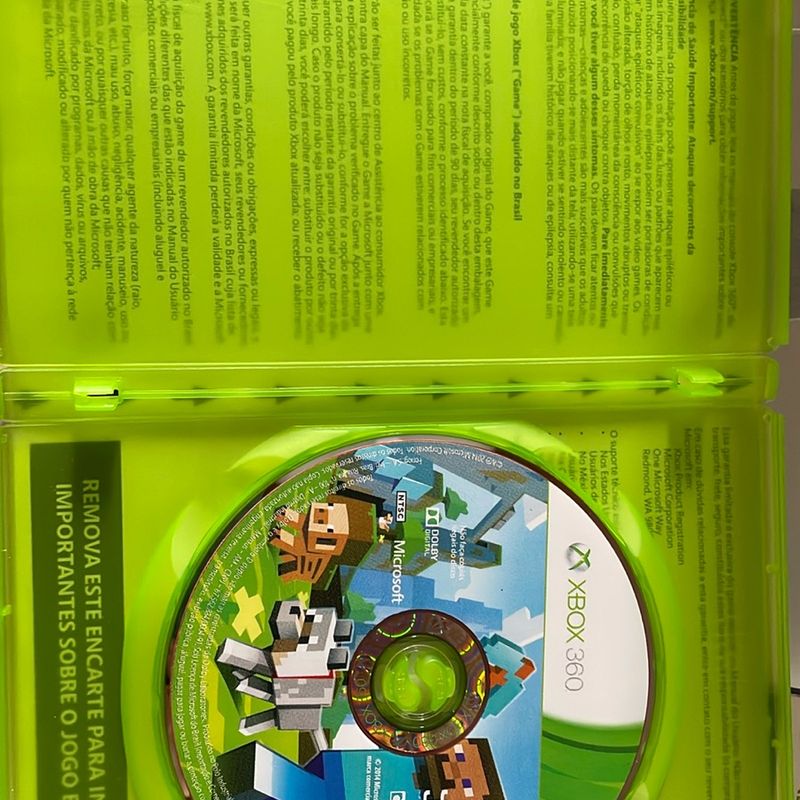 Minecraft Xbox 360, Jogo de Videogame Minecraft Usado 32798939