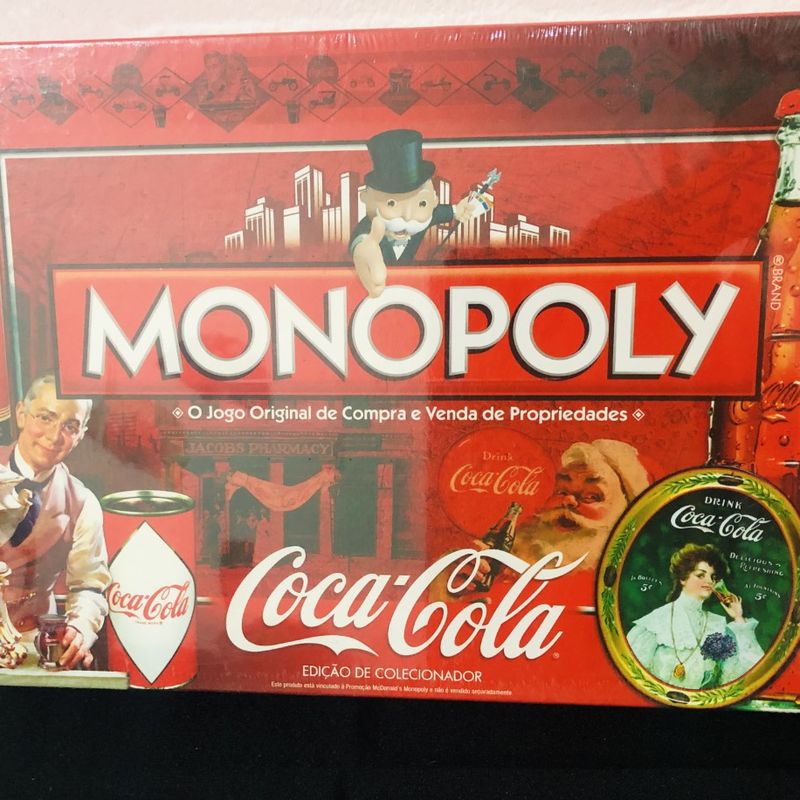 Jogo Monopoly Coca Cola | Jogo de Tabuleiro Nunca Usado 84117956