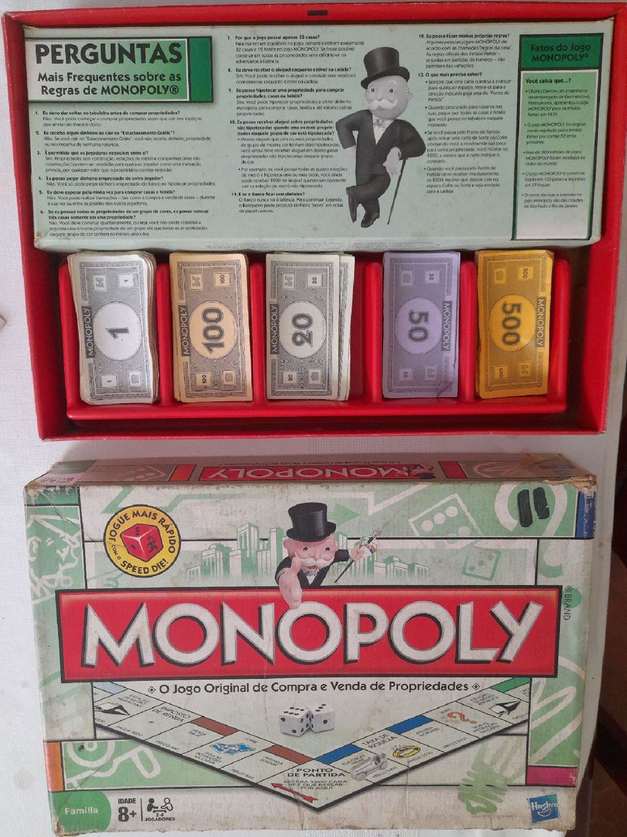 Jogo Monopoly Com Speed Deal Jogo De Tabuleiro Hasbro Usado Enjoei