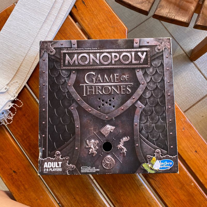 Game Of Thrones Monopoly Board Game Hasbro Gaming 2018 Complete Adult 2-6  Player
