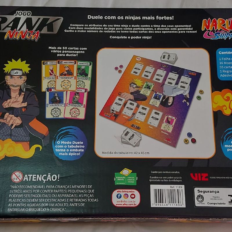 Jogo de Cartas – Naruto – Shippuden – Rank Ninja – Número de