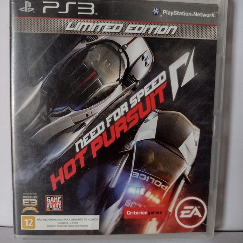 Need For Speed Hot Pursuit Ps3 (Seminovo) (Jogo Mídia Física