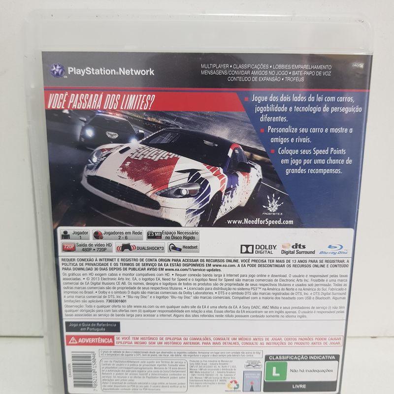 Jogo Fisico Original Need For Speed Rivals Ps3, Comprar Novos & Usados