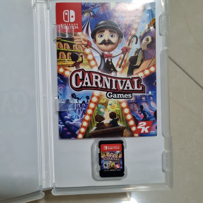 Carnival Games Switch 20 Mini Jogos Mídia Física Novo