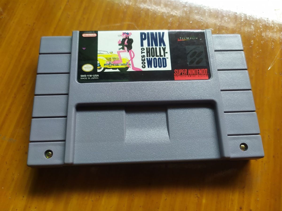 Jogo Pantera Cor de Rosa Original. Linda para Colecionadores. Snes. Produto Vintage e Retro