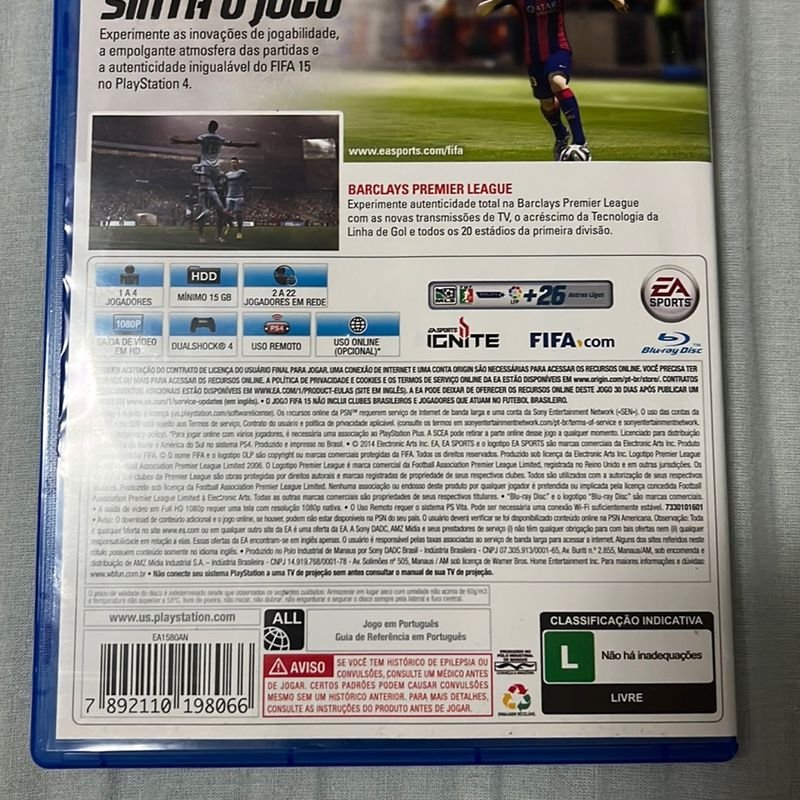 JOGO P/ PS4 FIFA 15