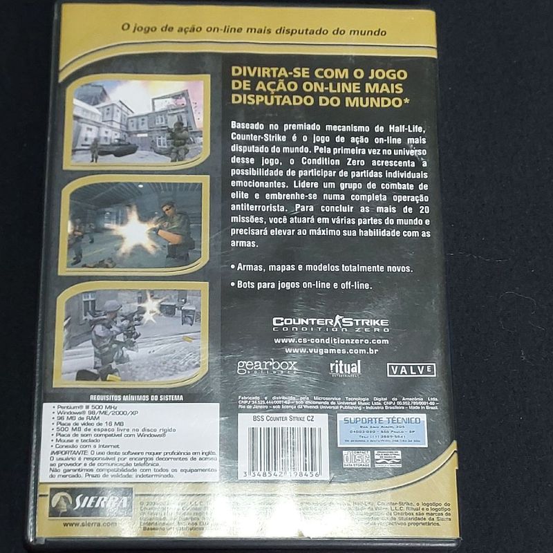 counter strike condition zero jogo original CD para PC - favor ler anúncio  - CDs, DVDs etc - Vila Dom Pedro II, São Paulo 1137464894