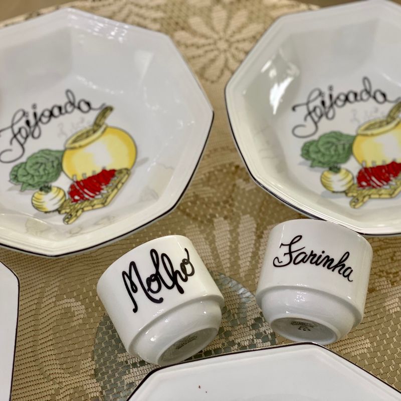 Jogo Porcelana Schmidt para Feijoada | Móvel de Cozinha Schmidt