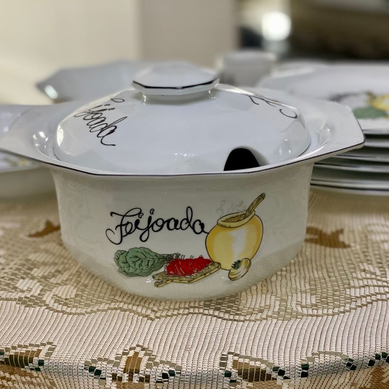 食器 sold Jogo Porcelana Schmidt para Feijoada | Móvel de Cozinha Schmidt
