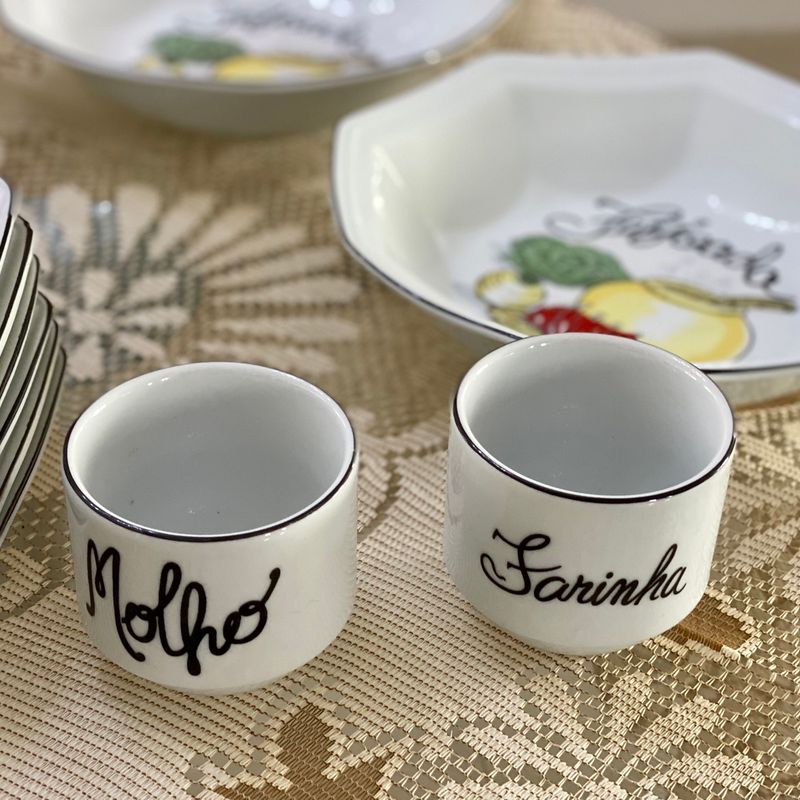 Jogo Porcelana Schmidt para Feijoada | Móvel de Cozinha Schmidt