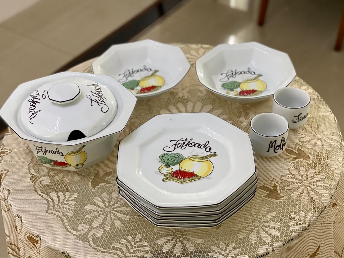 食器 sold Jogo Porcelana Schmidt para Feijoada | Móvel de Cozinha Schmidt