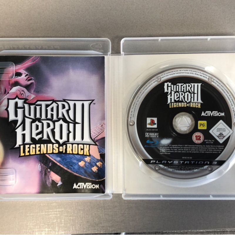 Guitar Hero III: Legends of Rock - Jogo PS2 Míidia Física