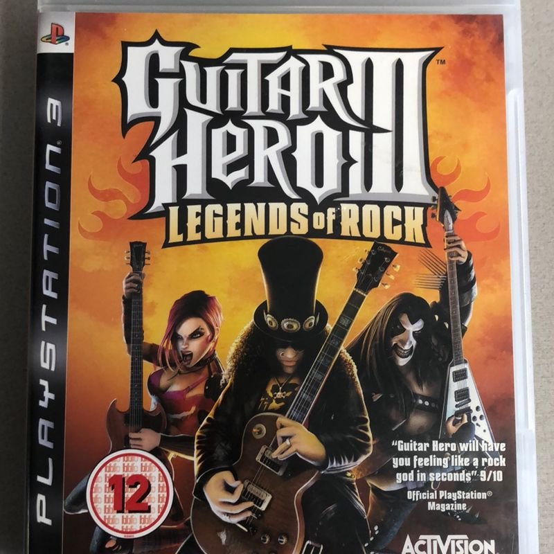 Guitar Hero III: Legends of Rock - Jogo PS2 Míidia Física